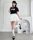 ハートペンダントキャットTシャツ | LO2252044 | ブラック