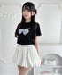 ハートペンダントキャットTシャツ | LO2252044 | ブラック