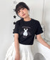 エンジェルバニーロゴTシャツ | LO2252045 | ブラック