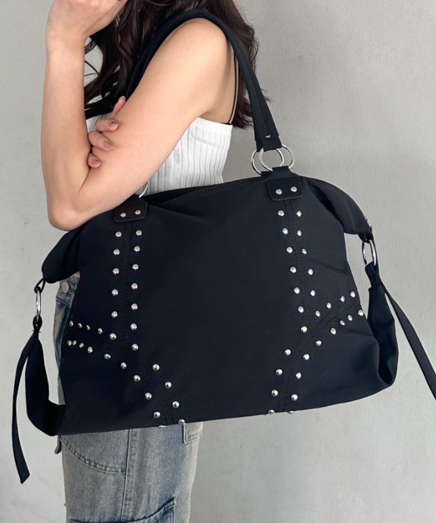 THE VEST LAB ブラックボストンバッグ THE VEST LAB ブラックボストンバッグ