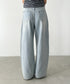 タックワイドカーブデニムパンツ | BA2255049 | ライトブルー