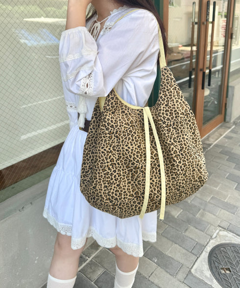 【大容量】レオパード×カラートートバッグ | SL1255088 | イエロー