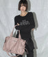 FANCY CLUB(ファンシークラブ)/大容量 2WAY ヴィンテージ ウォッシング ショルダー トートバッグ/BELTED WASHING LEATHER BAG | AT1252068 | ピンク