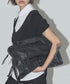 FANCY CLUB(ファンシークラブ)/大容量 2WAY ヴィンテージ ウォッシング ショルダー トートバッグ/BELTED WASHING LEATHER BAG | AT1252068 | ブラック