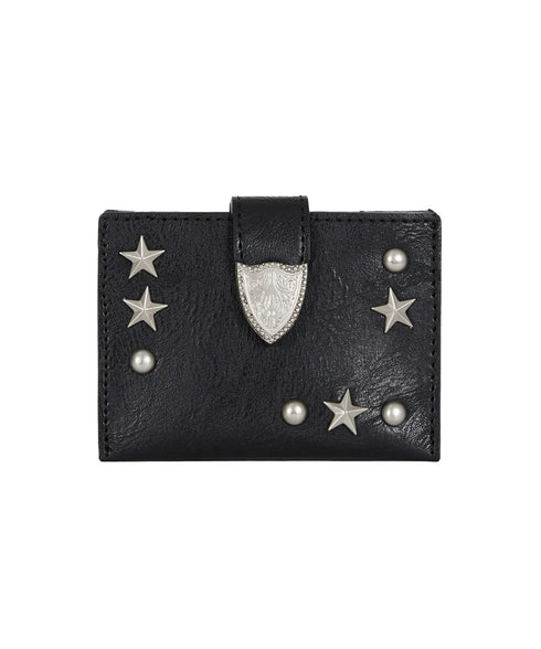 ILLIGO(イリゴ)/ミニ財布 ウェスタン アコーディオン カード ウォレット/WESTERN ACCORDION CARD WALLET | AT6252070 | ブラック