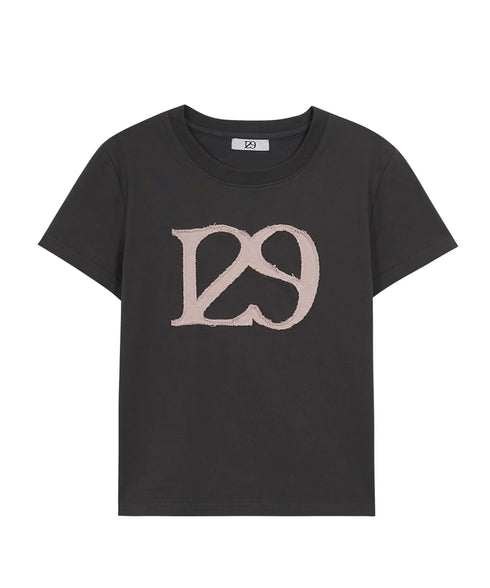 ILLIGO(イリゴ)/ロゴパッチ 刺繍 Tシャツ 半袖/129 LOGO PATCH T-SHIRT | AT2252072 | チャコールグレー