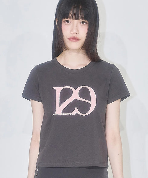 ILLIGO(イリゴ)/ロゴパッチ 刺繍 Tシャツ 半袖/129 LOGO PATCH T-SHIRT | AT2252072 | チャコールグレー