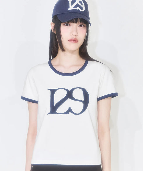 ILLIGO(イリゴ)/ロゴパッチ 刺繍 Tシャツ 半袖/129 LOGO PATCH T-SHIRT | AT2252072 | クリーム