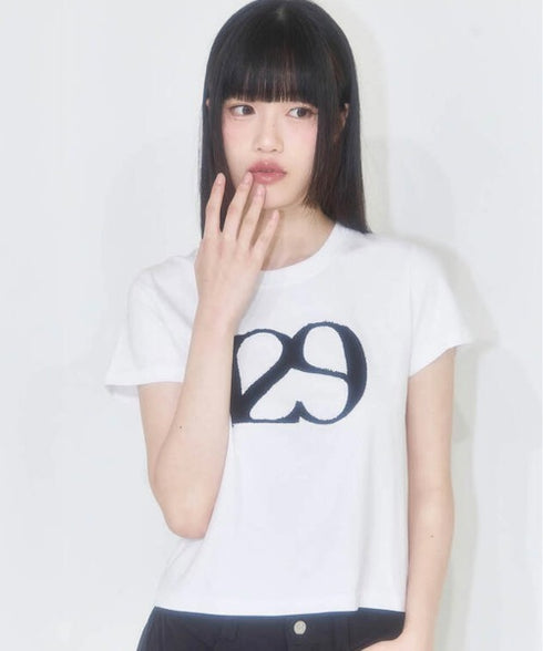 ILLIGO(イリゴ)/ロゴパッチ 刺繍 Tシャツ 半袖/129 LOGO PATCH T-SHIRT | AT2252072 | ホワイト