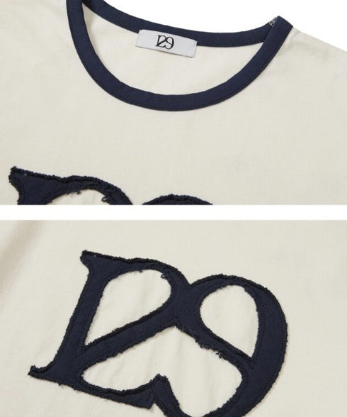 ILLIGO(イリゴ)/ロゴパッチ 刺繍 Tシャツ 半袖/129 LOGO PATCH T-SHIRT | AT2252072 | クリーム