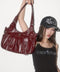 ILLIGO(イリゴ)/2WAY バックル ショルダー トートバッグ/AMBER BUCKLE SHOULDER BAG | AT1252073 | バーガンディー