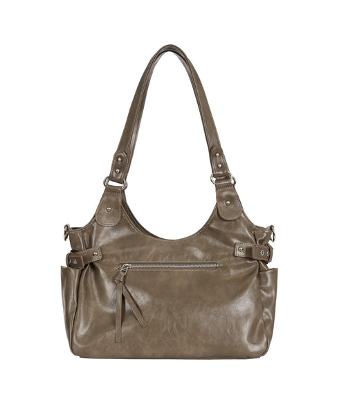 ILLIGO(イリゴ)/2WAY バックル ショルダー トートバッグ/AMBER BUCKLE SHOULDER BAG | AT1252073 | ベージュ