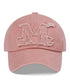 MUCENT(ムセント)/ヴィンテージ ウォッシング アップリケ ベースボール キャップ サイズ調整可能/VINTAGE WASHING APPLIQUE BALL CAP | AT5252074 | ピンク