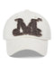 MUCENT(ムセント)/ヴィンテージ ウォッシング アップリケ ベースボール キャップ サイズ調整可能/VINTAGE WASHING APPLIQUE BALL CAP | AT5252074 | クリーム