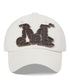 MUCENT(ムセント)/ヴィンテージ ウォッシング アップリケ ベースボール キャップ サイズ調整可能/VINTAGE WASHING APPLIQUE BALL CAP | AT5252074 | クリーム