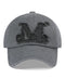 MUCENT(ムセント)/ヴィンテージ ウォッシング アップリケ ベースボール キャップ サイズ調整可能/VINTAGE WASHING APPLIQUE BALL CAP | AT5252074 | ブラック