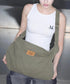 MUCENT(ムセント)/ユニセックス ワンポイントロゴ ショルダーバッグ メッセンジャー クロスボディバッグ/Syner Messenger Crossbody BAG UNISEX | AT1252077 | カーキ