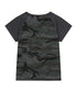 MUCENT(ムセント)/迷彩 カモフラ スリムフィット 半袖 Tシャツ/RUFFIN CAMO RAGLAN SLIM FIT HALF T | AT2252079 | チャコールグレー