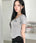 MUCENT(ムセント)/Uネック 裾ラウンド クロップド 半袖 Tシャツ/U-NECK CROP HALF T | AT2252080 | グレー