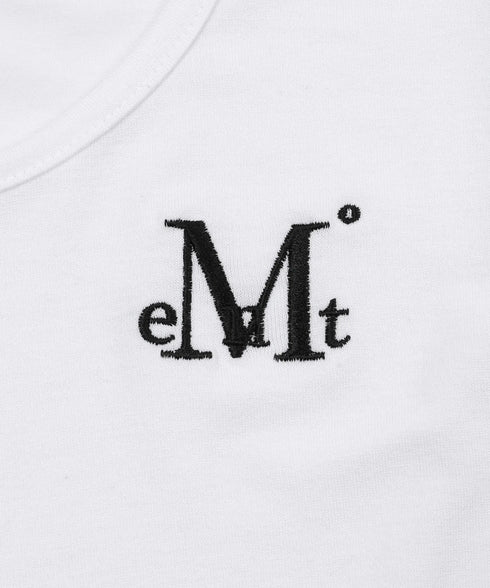 MUCENT(ムセント)/Uネック 裾ラウンド クロップド 半袖 Tシャツ/U-NECK CROP HALF T | AT2252080 | ホワイト