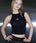 MUCENT(ムセント)/リボン クロップド ホルターネック タンクトップ/Bow-up Ribbon Crop Halter Sleeveless | AT2252081 | ブラック