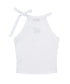 MUCENT(ムセント)/リボン クロップド ホルターネック タンクトップ/Bow-up Ribbon Crop Halter Sleeveless | AT2252081 | ホワイト