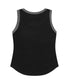 MUCENT(ムセント)/配色 ボタン リブ タンクトップ/COLOR-POP BUTTON CROP SLEEVELESS | AT2252082 | ブラック