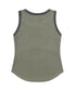 MUCENT(ムセント)/配色 ボタン リブ タンクトップ/COLOR-POP BUTTON CROP SLEEVELESS | AT2252082 | カーキ
