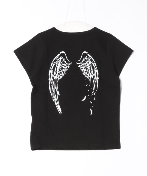 FANCY CLUB(ファンシークラブ)/エンジェル クロップド 半袖 Tシャツ/Rebirth Of Heaven Crop Tee | AT2252083 | ブラック