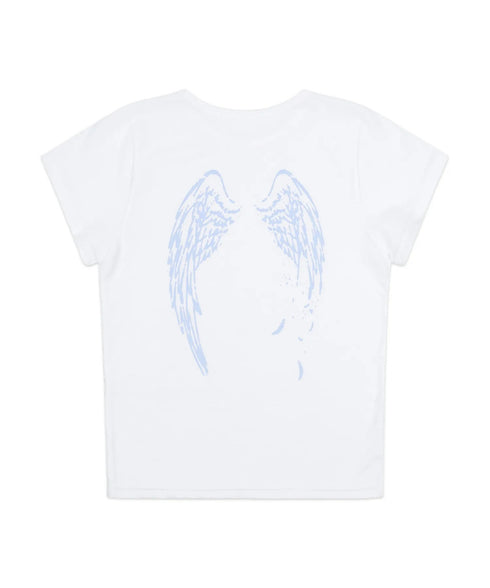 FANCY CLUB(ファンシークラブ)/エンジェル クロップド 半袖 Tシャツ/Rebirth Of Heaven Crop Tee | AT2252083 | ブルー