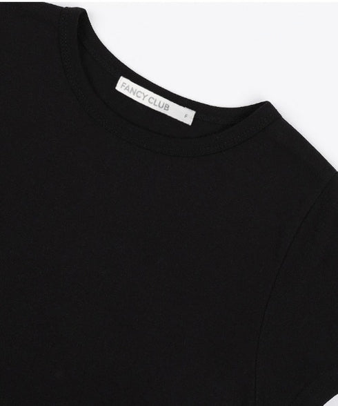 FANCY CLUB(ファンシークラブ)/エンジェル クロップド 半袖 Tシャツ/Rebirth Of Heaven Crop Tee | AT2252083 | ブラック