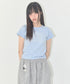 FANCY CLUB(ファンシークラブ)/エンジェル クロップド 半袖 Tシャツ/ANGEL MARK CROP TEE | AT2252084 | スカイブルー