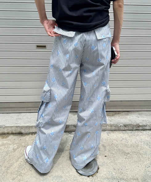 ランダムスターピンストライプパンツ | SL2255089 | ライトブルー