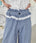 レイヤード風フリルチェックパンツ | SL2256003 | ネイビー