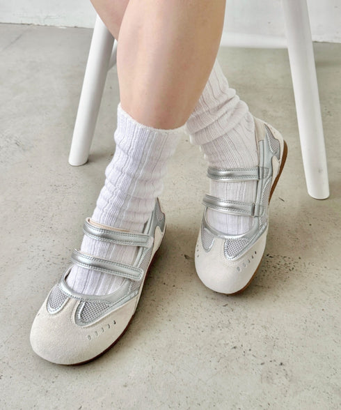 ダブルベルトバレエスニーカー | SL3256011 | シルバー