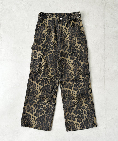 レオパード柄ワイドカーゴパンツ | BA2256001 | レオパード