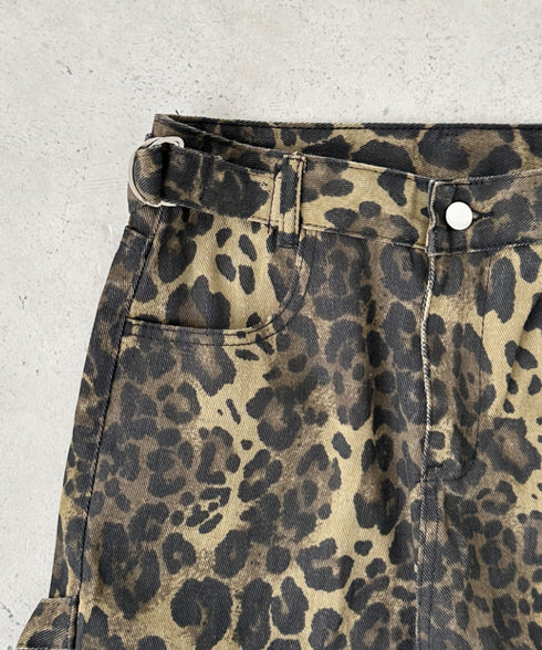 レオパード柄ワイドカーゴパンツ | BA2256001 | レオパード