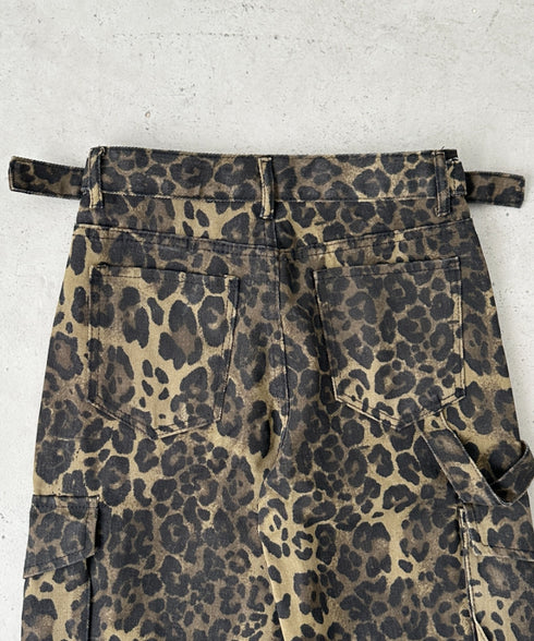 レオパード柄ワイドカーゴパンツ | BA2256001 | レオパード