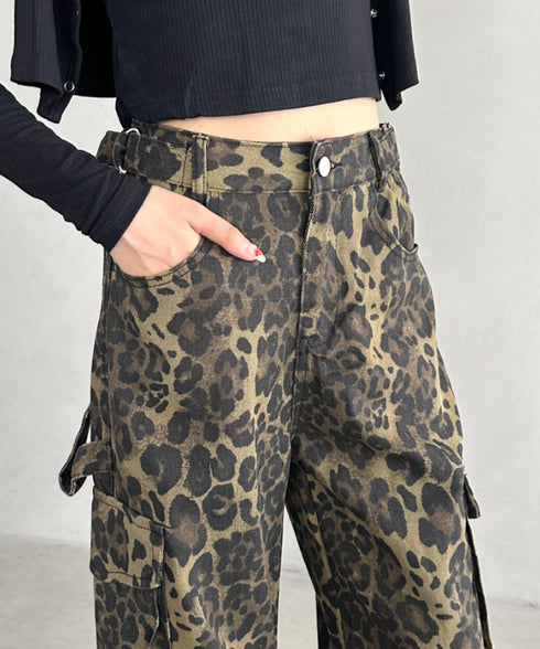 レオパード柄ワイドカーゴパンツ | BA2256001 | レオパード