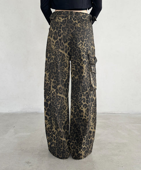 レオパード柄ワイドカーゴパンツ | BA2256001 | レオパード