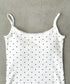 カップ付きドット柄キャミソール | BA2255052 | ホワイト
