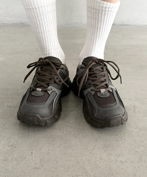 ボリュームソール厚底スニーカー | BA3256004 | グレー