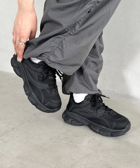 ボリュームソール厚底スニーカー | BA3256004 | ブラック