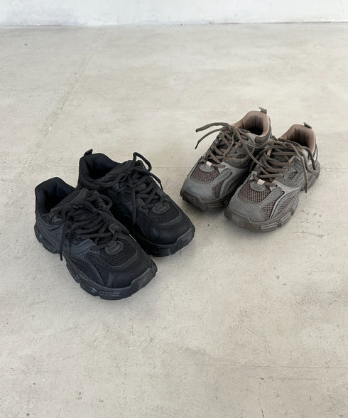 ボリュームソール厚底スニーカー | BA3256004 | ブラック