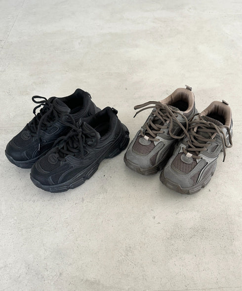 ボリュームソール厚底スニーカー | BA3256004 | ブラック