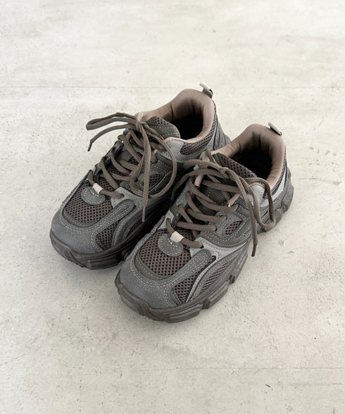 ボリュームソール厚底スニーカー | BA3256004 | グレー