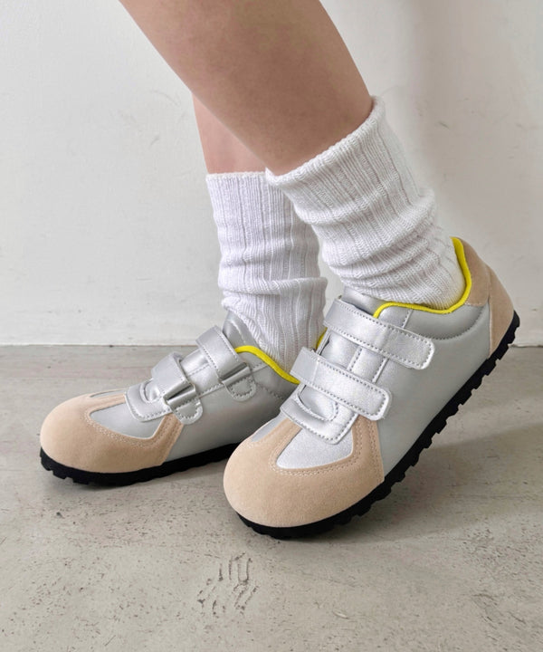 ダブルストラップフラットシューズ | SL3256020 | シルバー