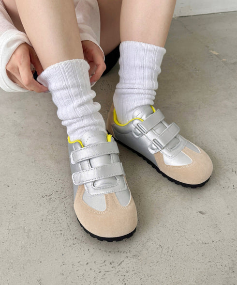 ダブルストラップフラットシューズ | SL3256020 | シルバー