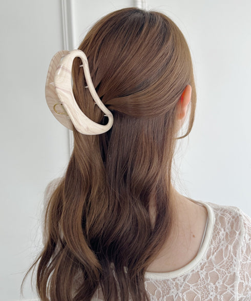 マーブルヘアクリップ | SW4251010 | アイボリー