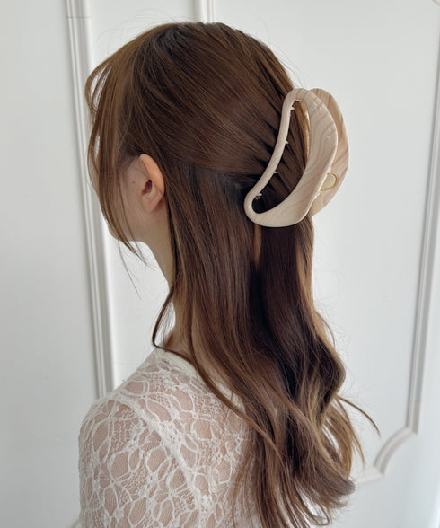 マーブルヘアクリップ | SW4251010 | アイボリー